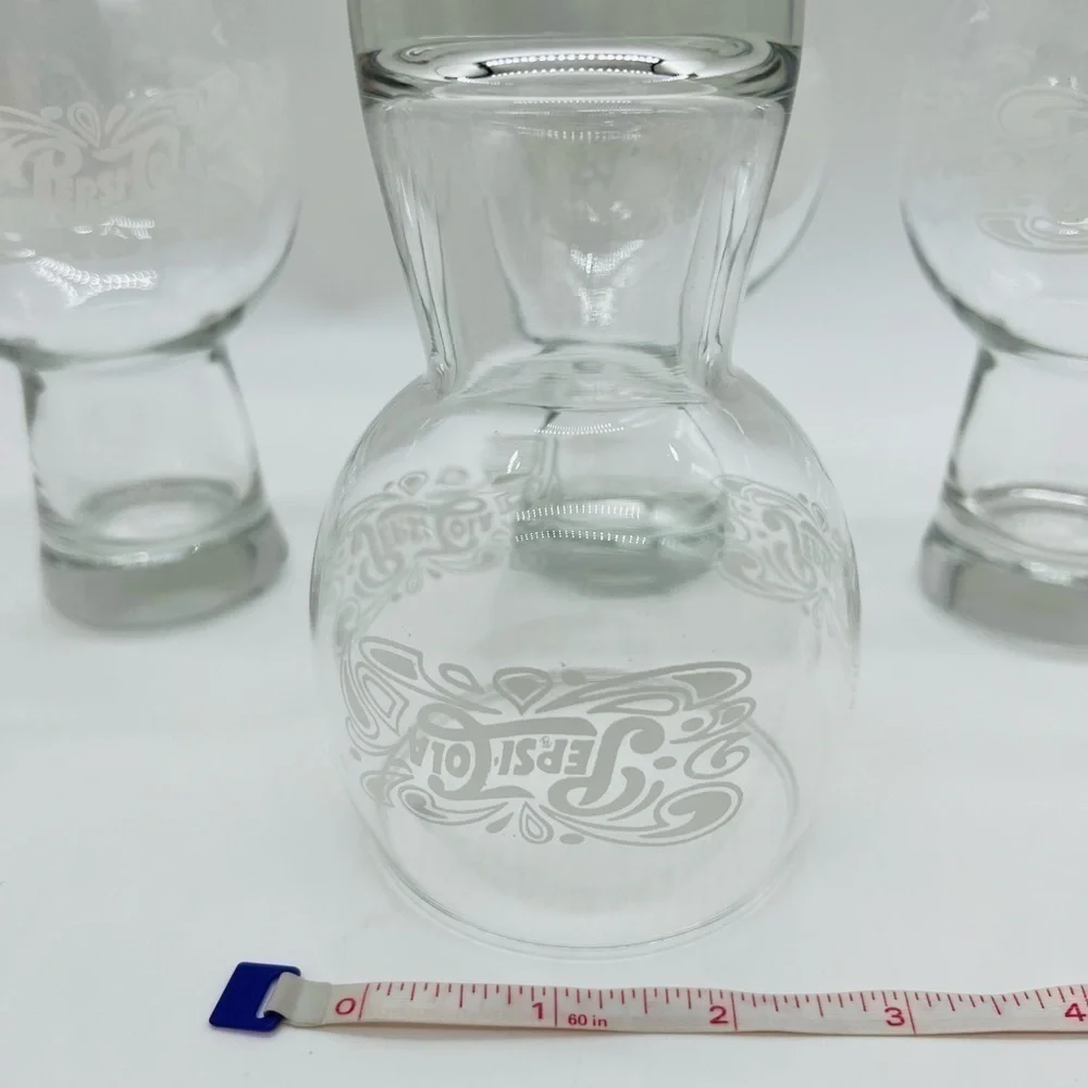 SET OF 6 PEPSI-COLA VINTAGE 70’S GLASSWARE